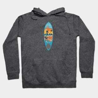 surfboard art, surfing surfer vibes, v4 Hoodie